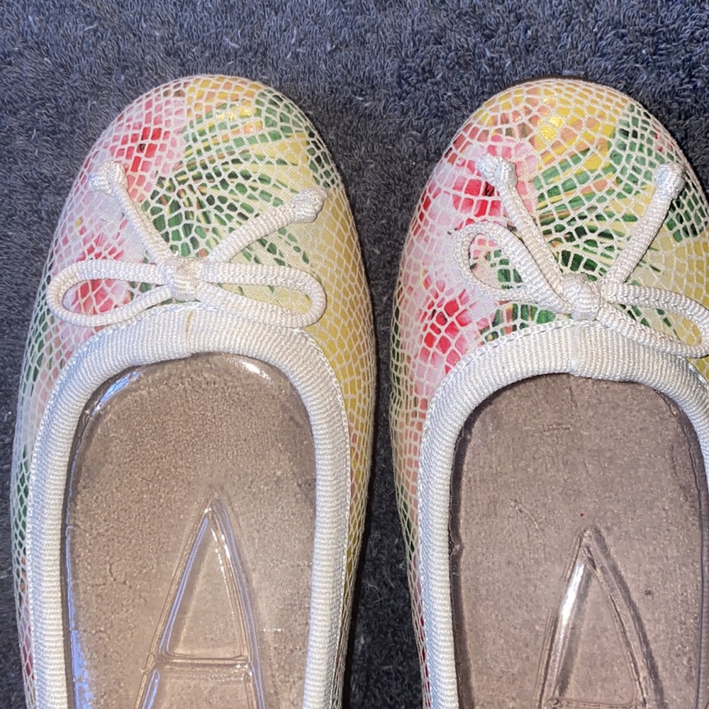 NWOT Aerosoles Ladies Multi Colored Shoes Size 6.5 W